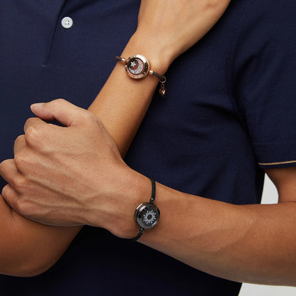 Romantic Couple Gift Smart Bluetooth Bracelets with Vibration Reminder for Ios Android Long Distance