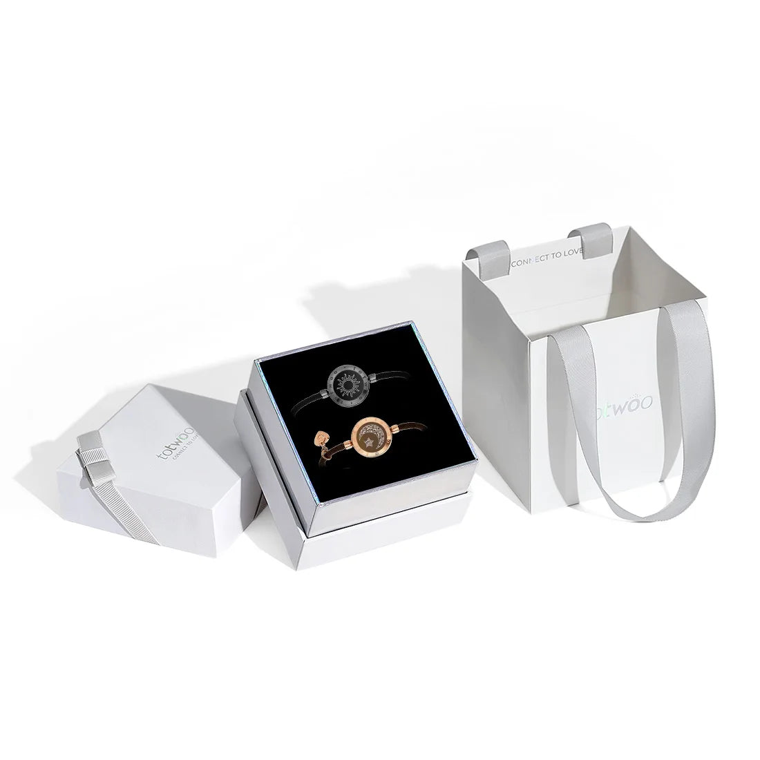 Romantic Couple Gift Smart Bluetooth Bracelets with Vibration Reminder for Ios Android Long Distance